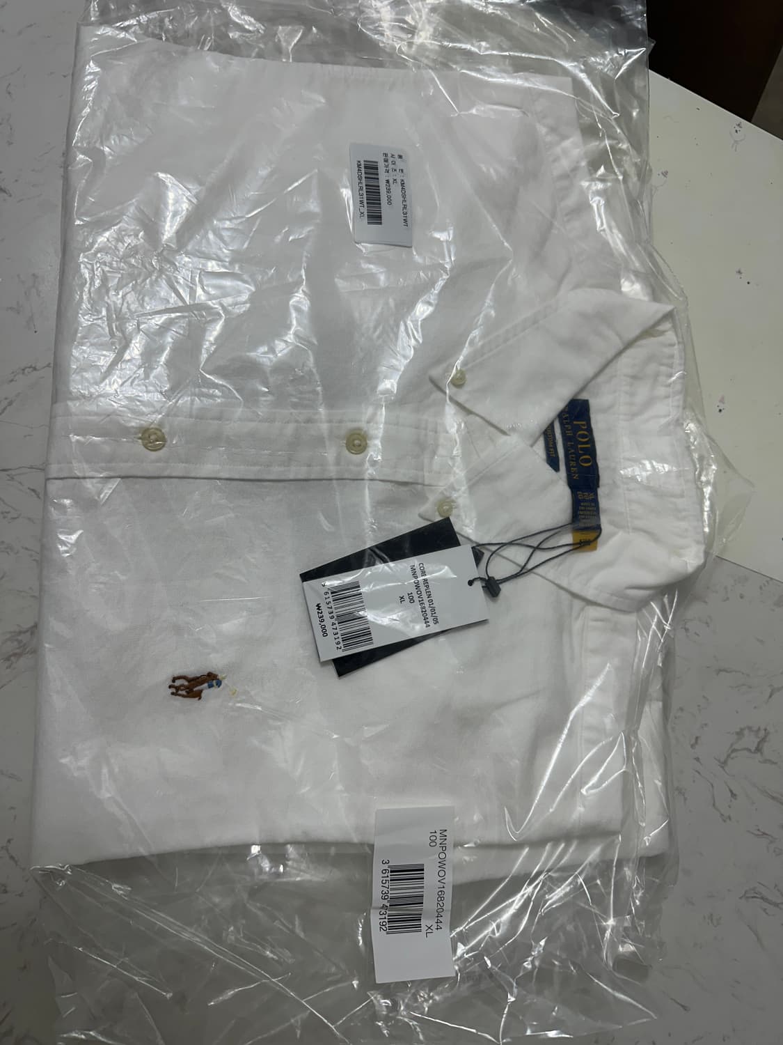 폴로 화이트 옥스포드 셔츠 XL 새상품 상품이미지1