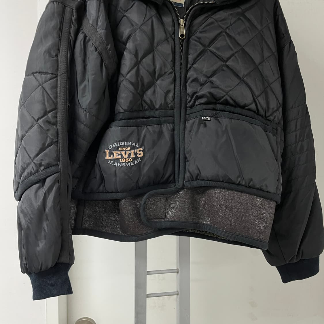 리바이스 90s 퀄팅 자켓 블랙 - 상품이미지3