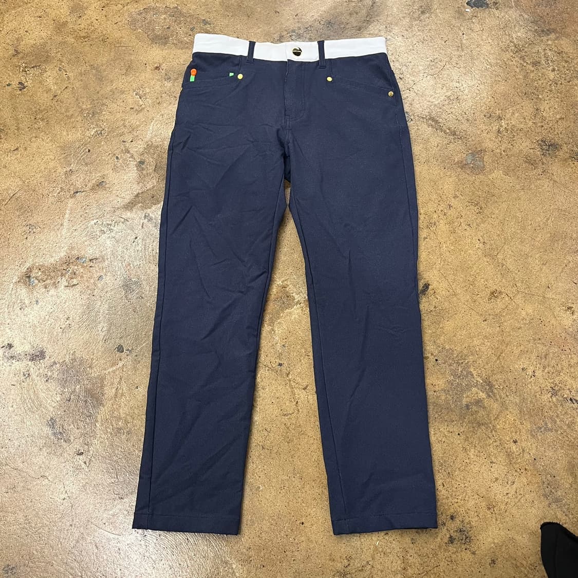 [정품] 마크앤로나 네이비 배색 골프 바지 b14 상품이미지2