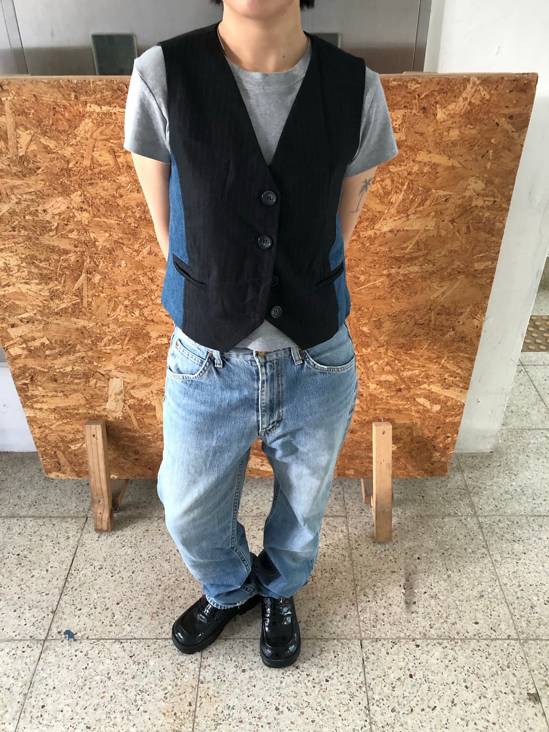 stripe vest 상품이미지1