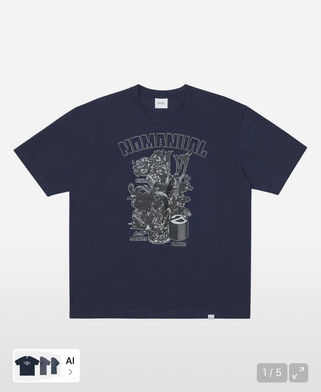 노매뉴얼 S.P T-SHIRT - NAVY 상품이미지1