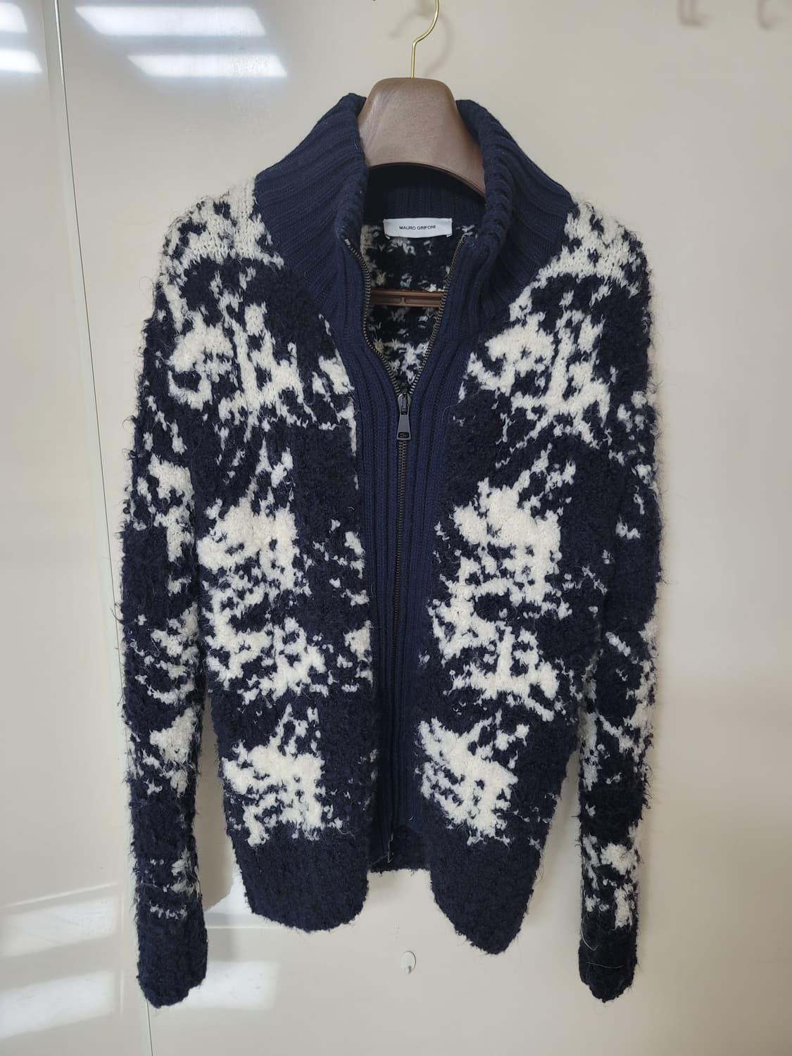 마우로 그리포니 이태리 라마울 두툼 니트가디건 48표기 100정 상태극상 상품이미지1