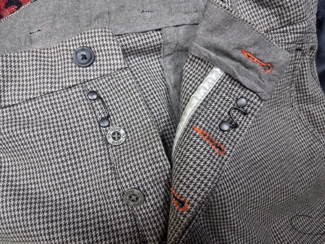 일본빈티지 디젤반바지 남성34 겨울면 소재  상품이미지4