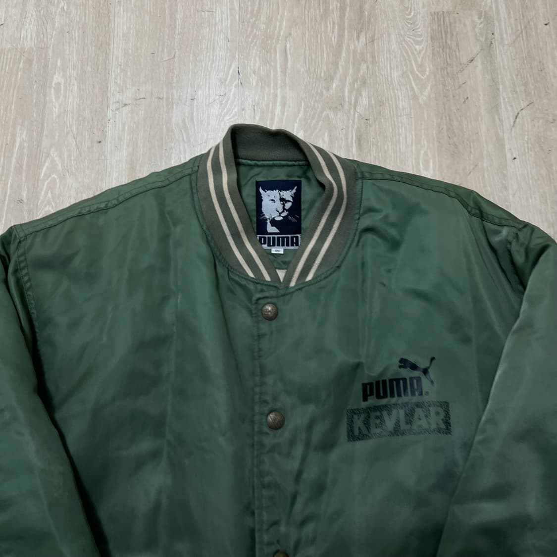푸마 남성 빅로고 누빔 봄버 바시티자켓 L/100  상품이미지2