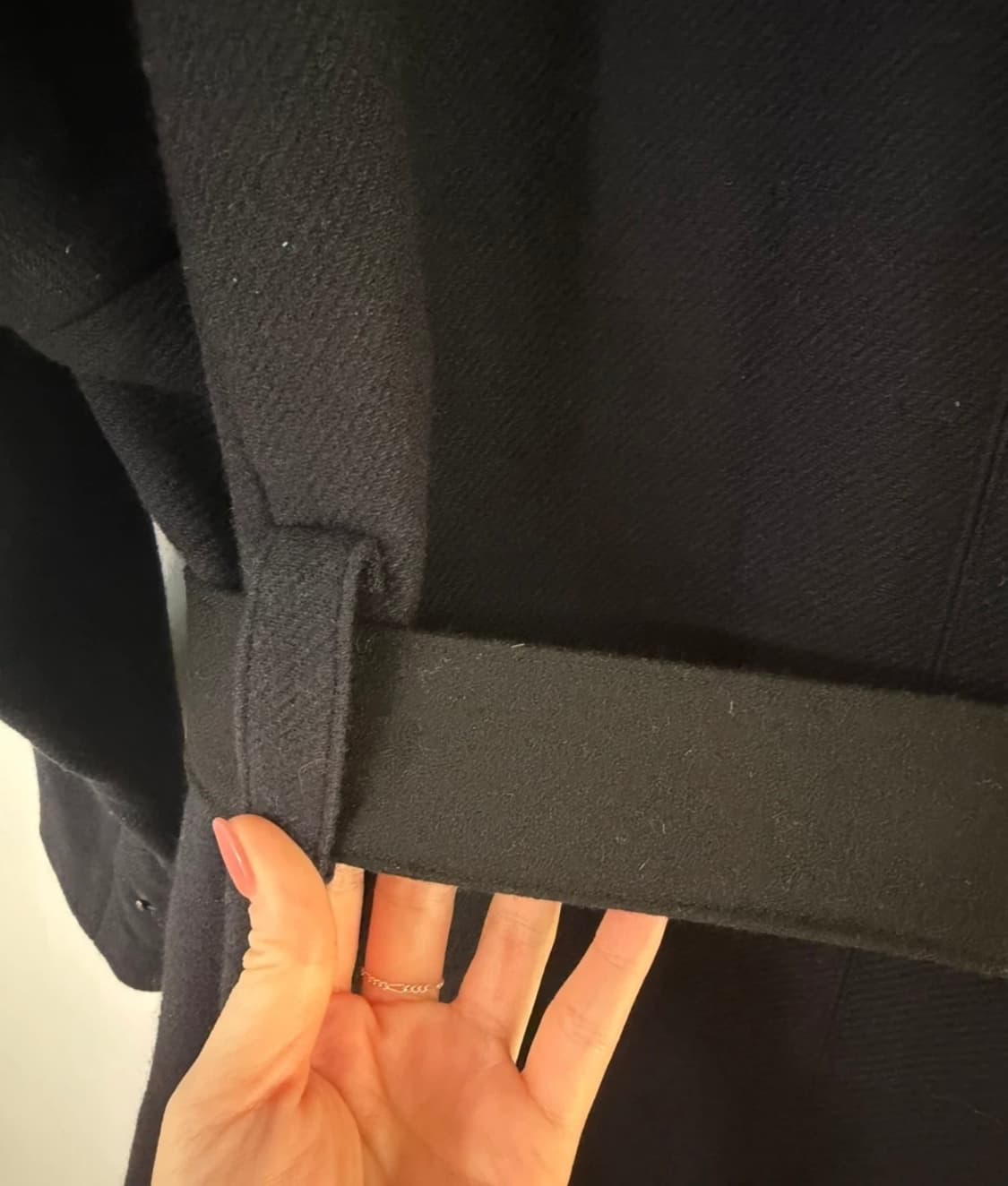 시스템 딥네이비 울 혼방 후드코트 상품이미지6