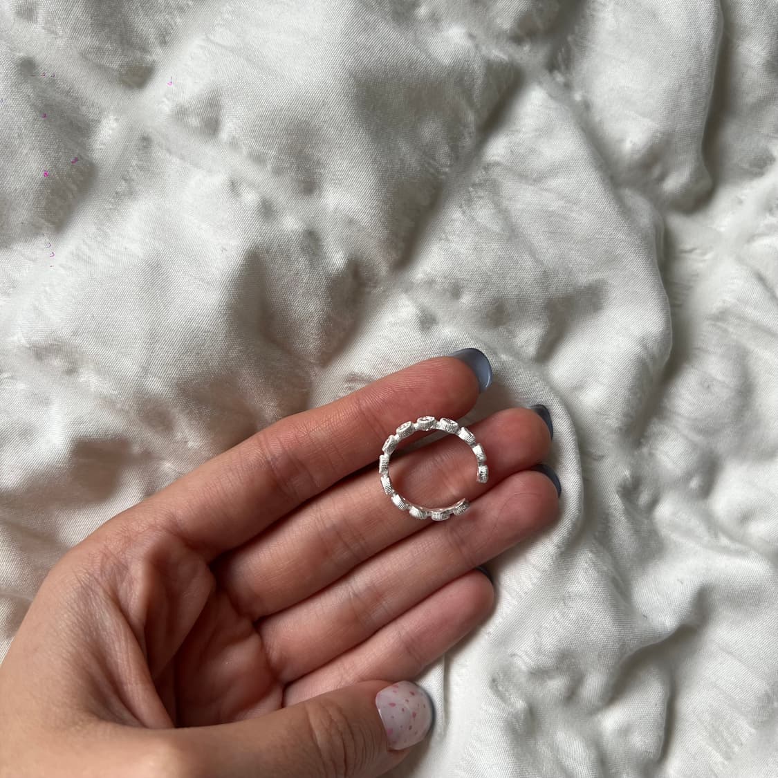 💍 실버 라인 스톤 반지 상품이미지7