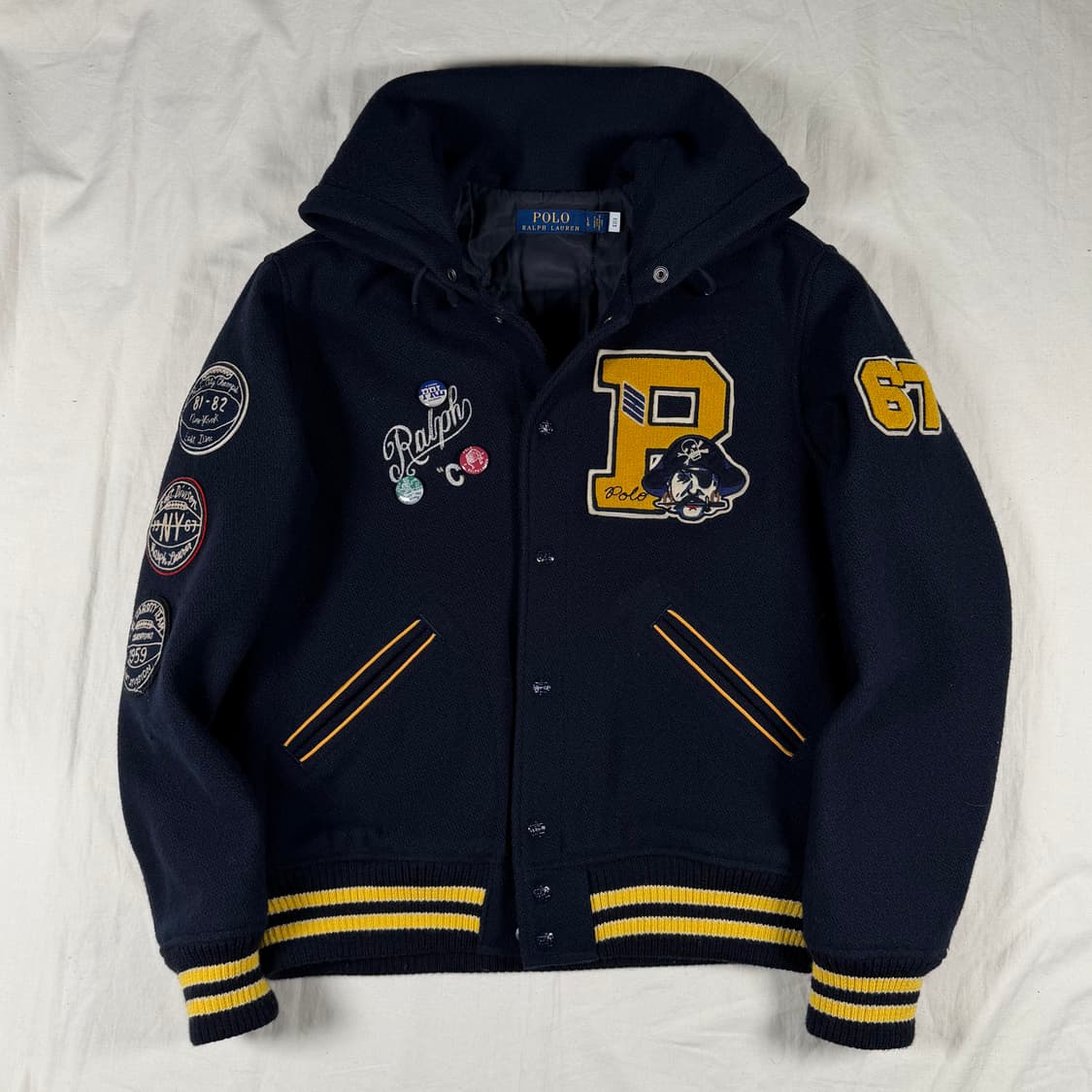 폴로 랄프로렌 패치 울 바시티 스타디움 자켓 상품이미지2