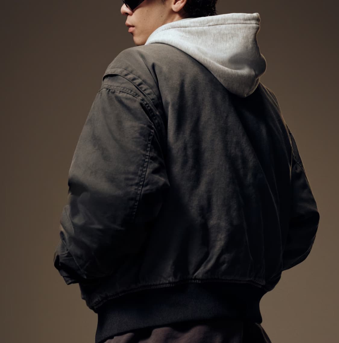 H&M 봄버 재킷 루즈핏 M사이즈 상품이미지2