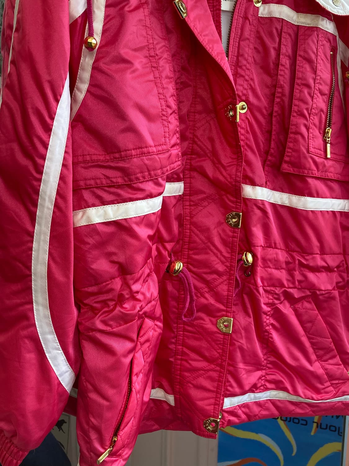 빈티지 핫핑크 스키 점퍼 상품이미지3