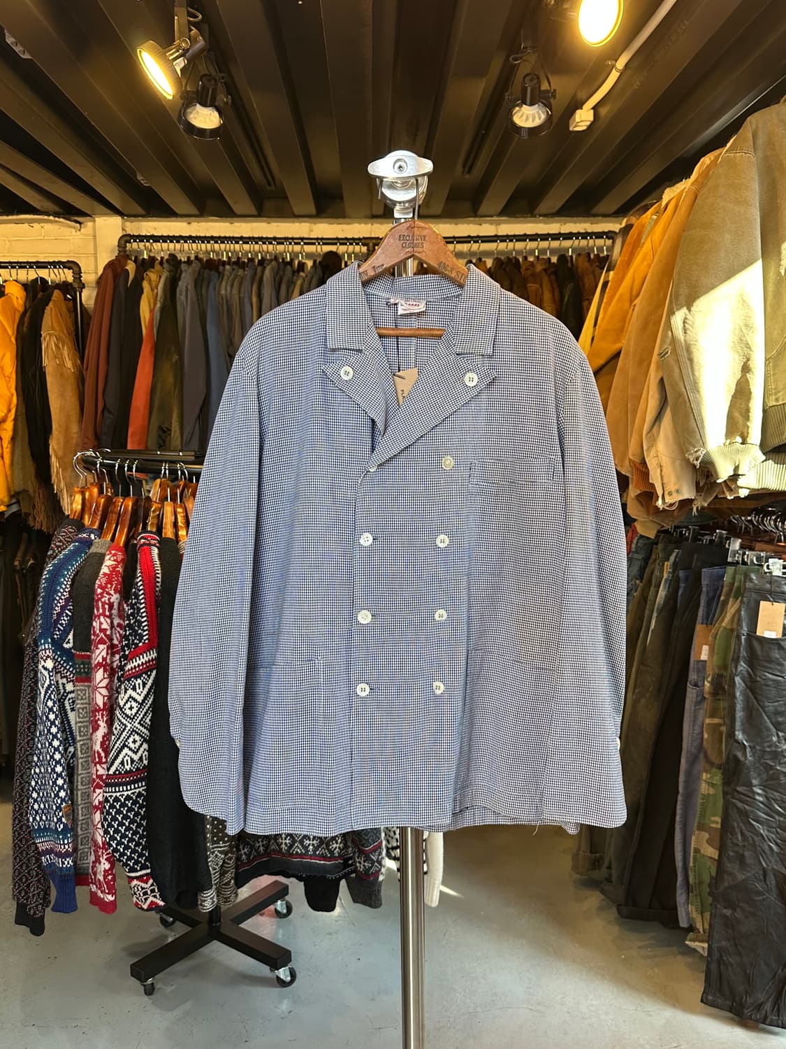 70-80s Bragard 프렌치워크웨어 더블 브레스트 자켓 상품이미지1