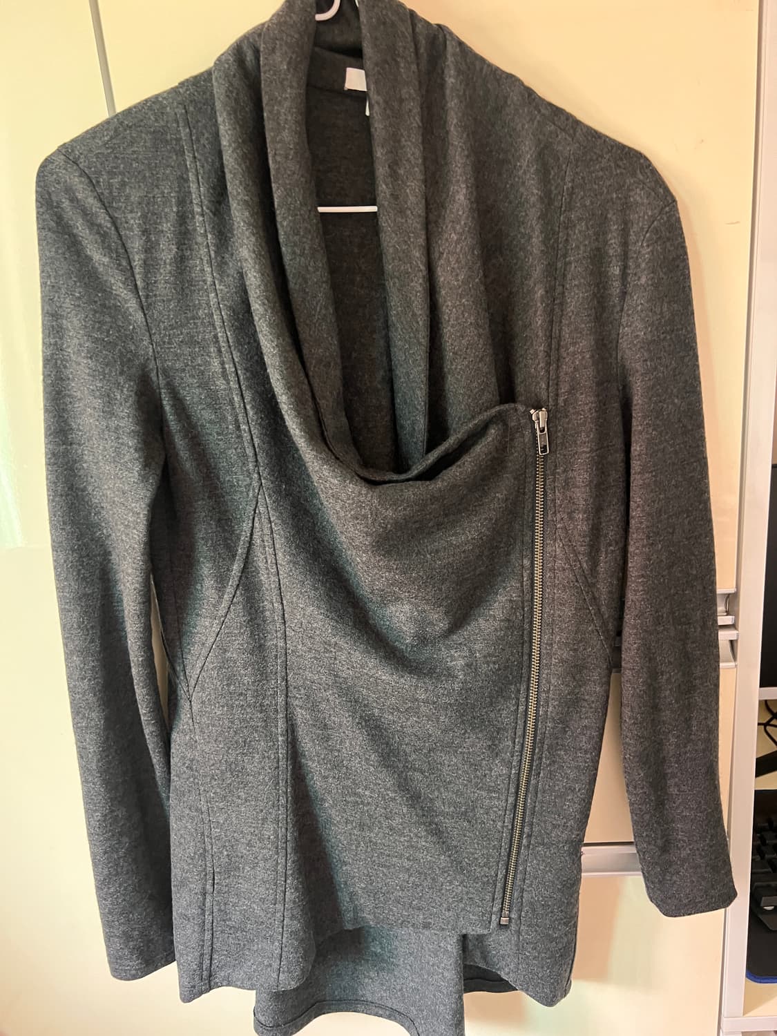 헬무트랭 비대칭 드레이프 집업 자켓 s 상품이미지2