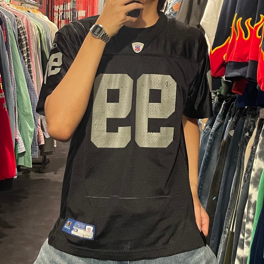 [IM] NFL X Rebok 블랙 No.99  반팔져지 상품이미지3