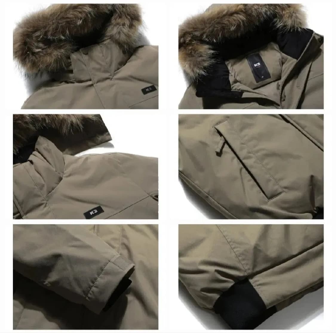 (새제품) K2 숏패딩 남성 베이지(105,110) 상품이미지3