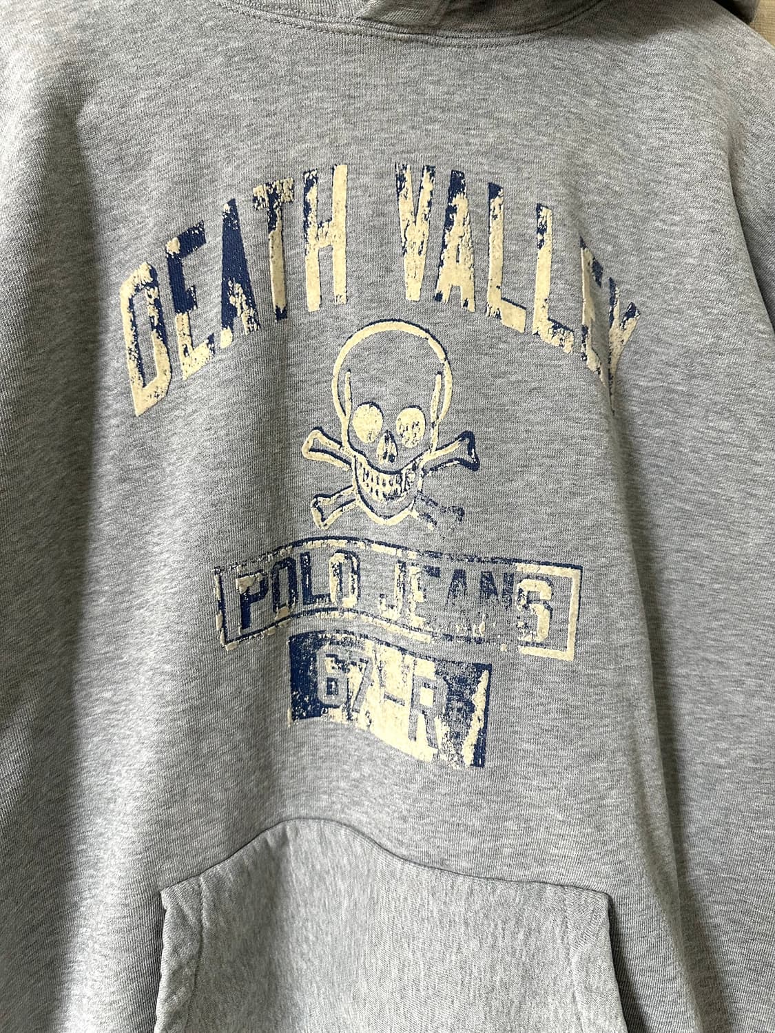 Polo Jeans Skull 그래픽 페이딩 헤비코튼 후디 상품이미지2