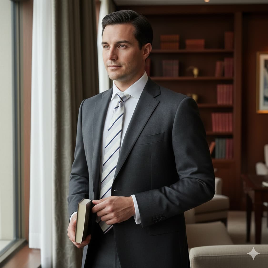 [정품] 켄조 옴므 자가드 스트라이프 실크 넥타이 상품이미지2