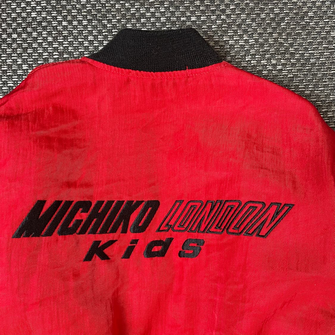 미치코 런던 키즈 레드 봄버 항공 점퍼 120 상품이미지4