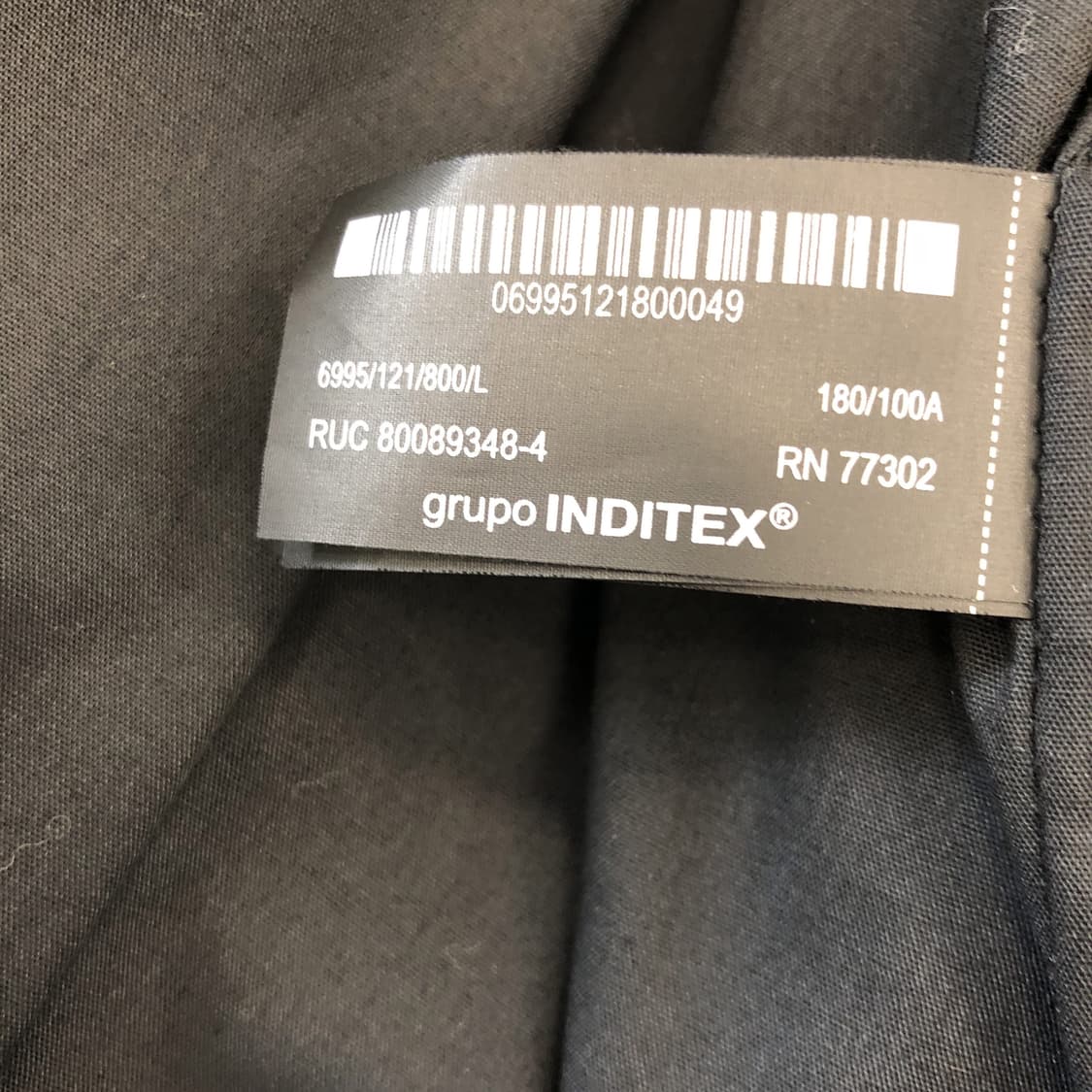 자라 INDITEX 발마칸 코트 L 블랙  상품이미지7