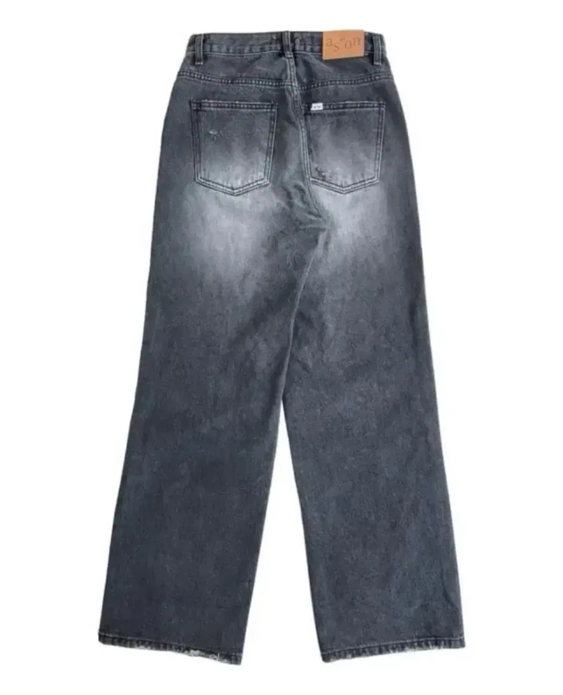 AS ON 애즈온 SIGNATURE DENIM PANTS - BLACK 상품이미지2