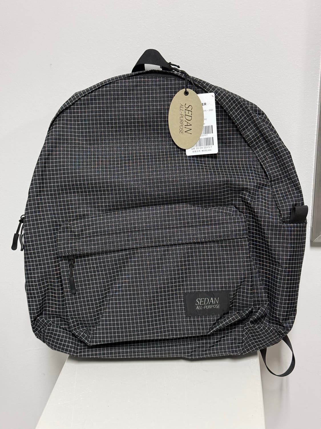 [FREE] 세단올퍼포즈 그리드 백팩 블랙 상품이미지8