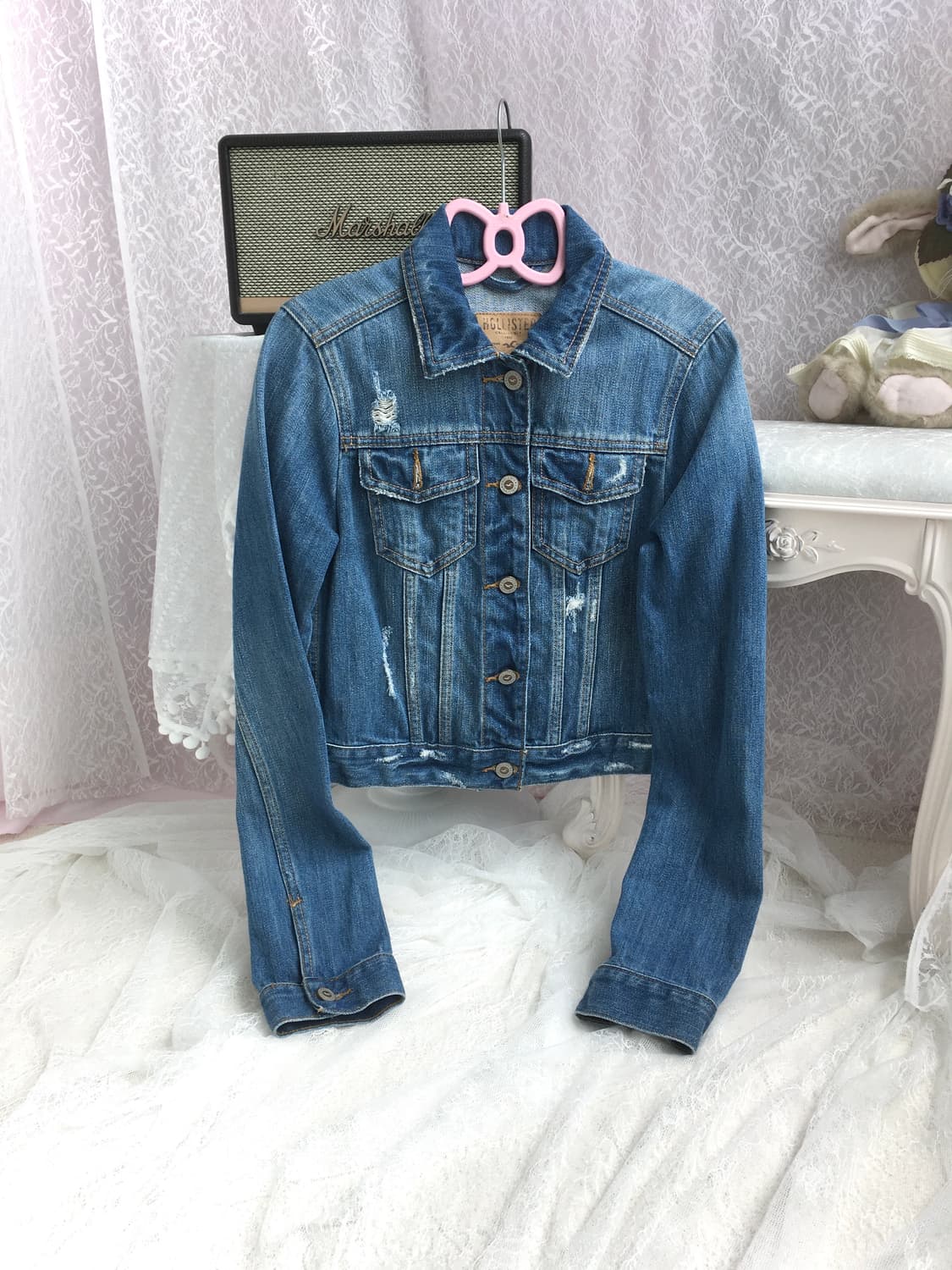 Hollister slim fit denim jacket 상품이미지3