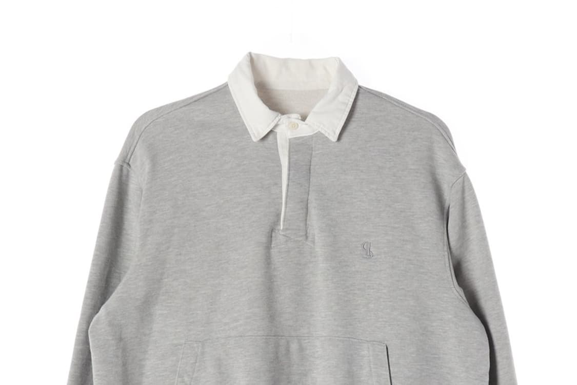 라퍼지스토어 헤비웨이트 럭비 카라 맨투맨 그레이 M 상품이미지3