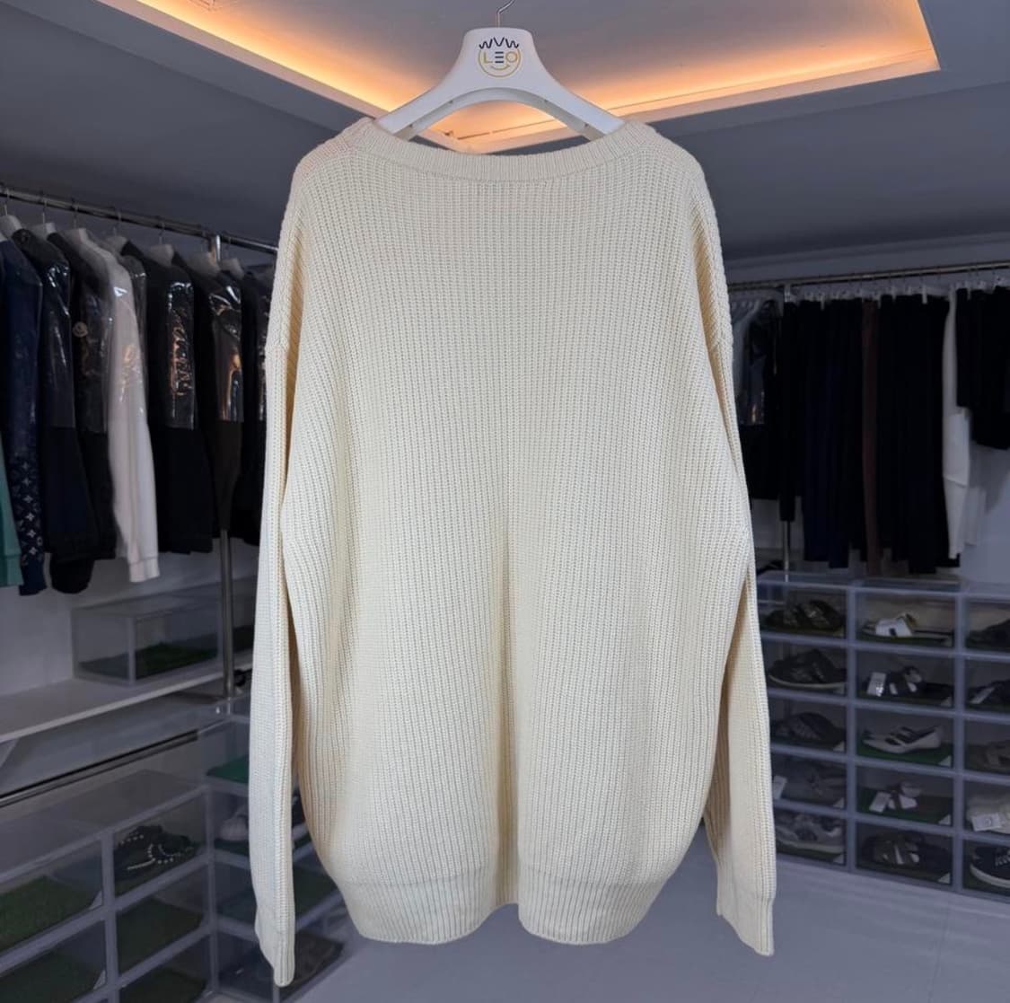 [리오브전포점] 셀린느 리브드 울 로고 니트 상품이미지2