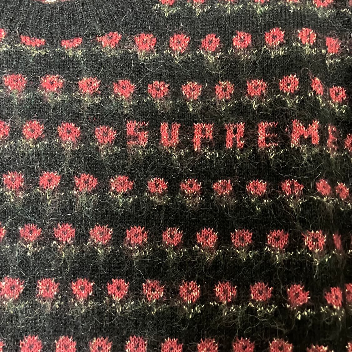 [L] 25FW 슈프림 메탈릭 플라워 스웨터 상품이미지5