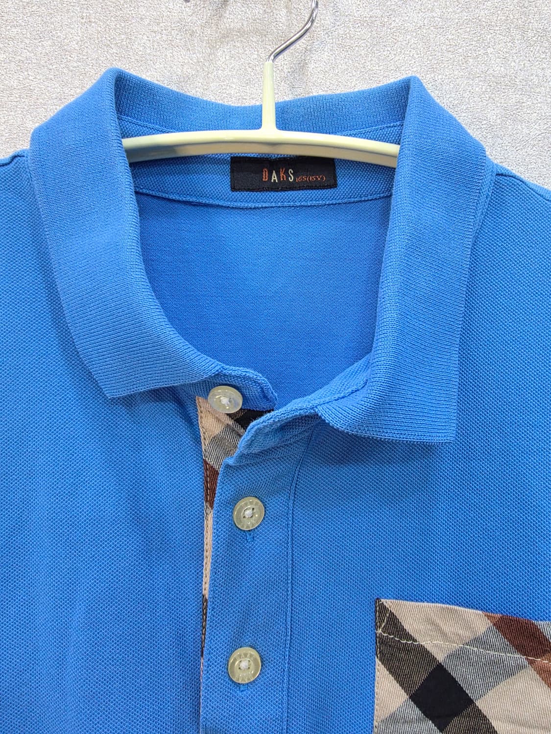 닥스 키즈 PK반팔 체크 포켓 반팔 카라티 DAKS 상품이미지3