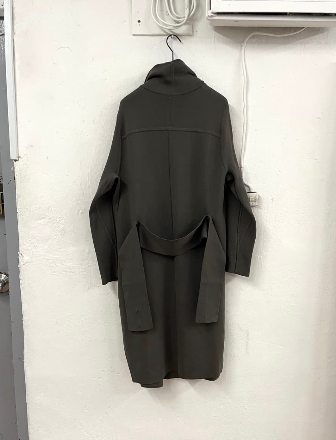 릭오웬스 2015 하이넥 울 니트 코트 상품이미지2