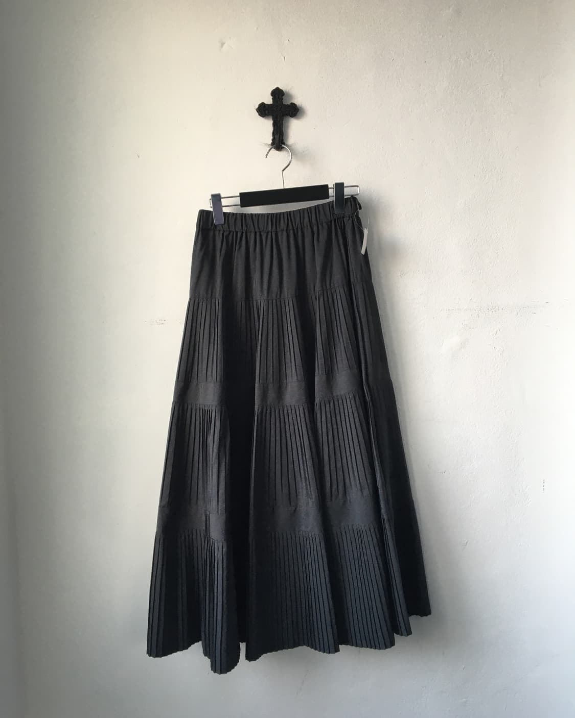 Pleats layer long skirt 상품이미지1