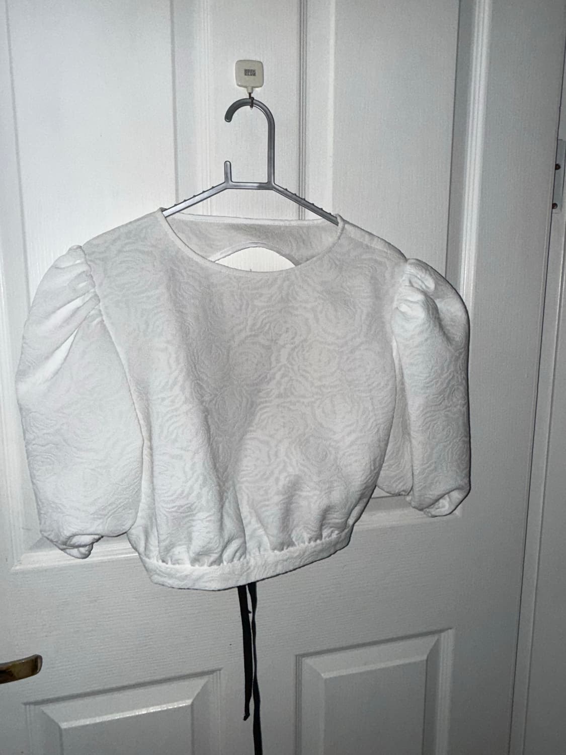 Howandwhat 크롭 블라우스 화이트  상품이미지1