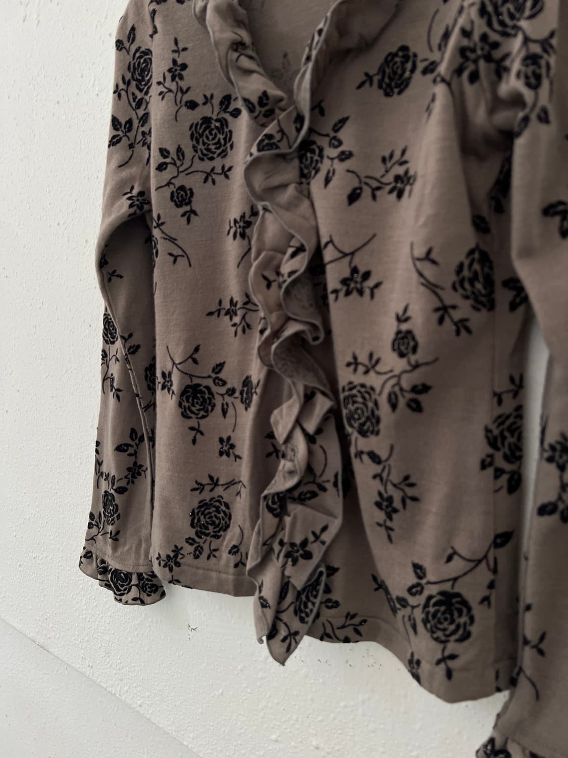 flower parttern frilled top 상품이미지8