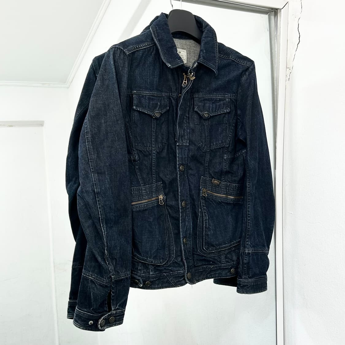 디젤 쿼드포켓 데님 바이커 자켓 상품이미지4