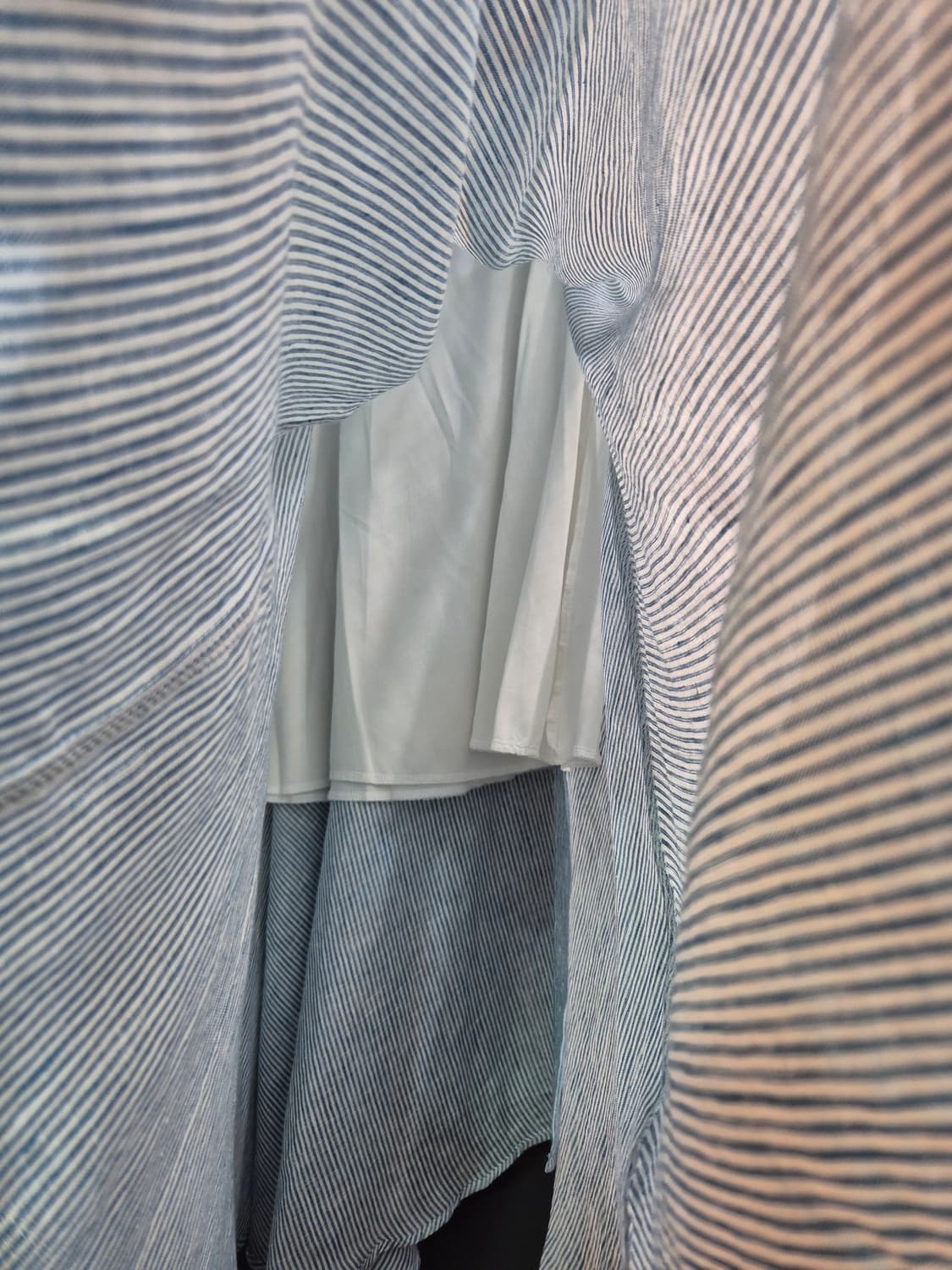 스트라이프 마원단  랩 스커트 55 66 77 상품이미지8