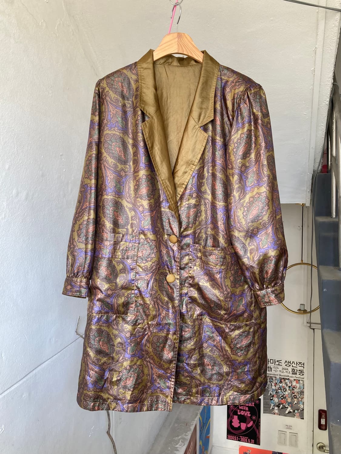 빈티지 양면 리버시블 트렌치코트 상품이미지1