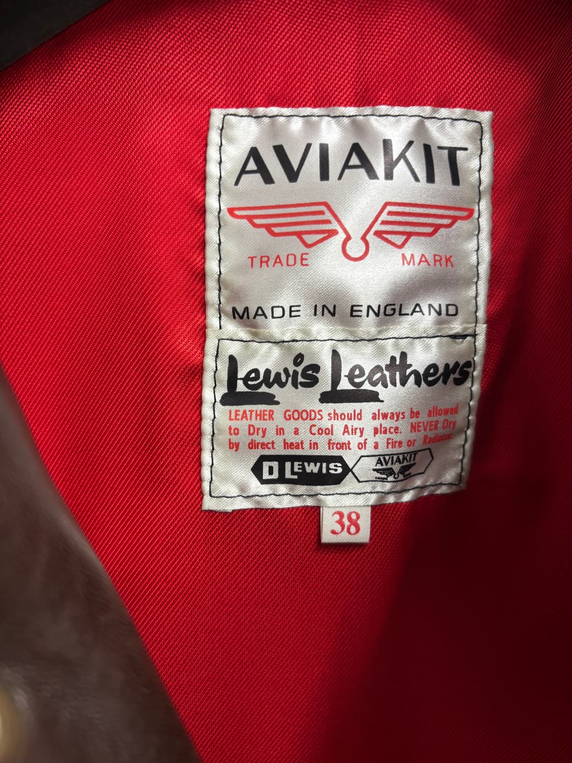 Aviakit Lewis leathers chestnut  상품이미지2