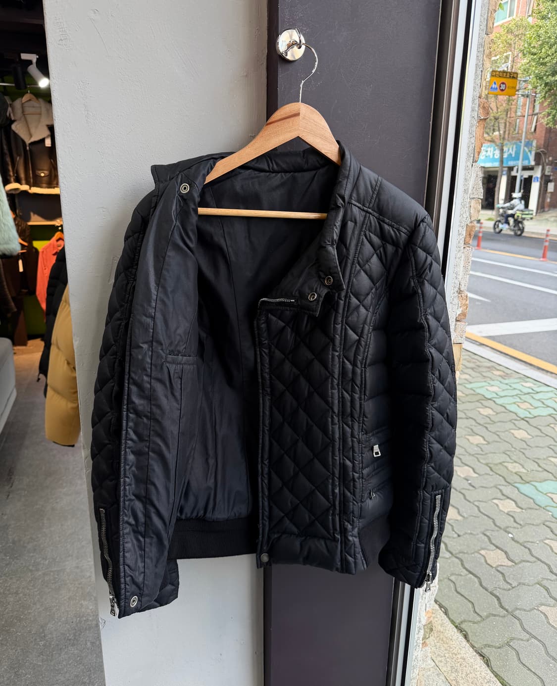 48/ 발망 나일론 퀄팅패딩 바이커 자켓 상품이미지7