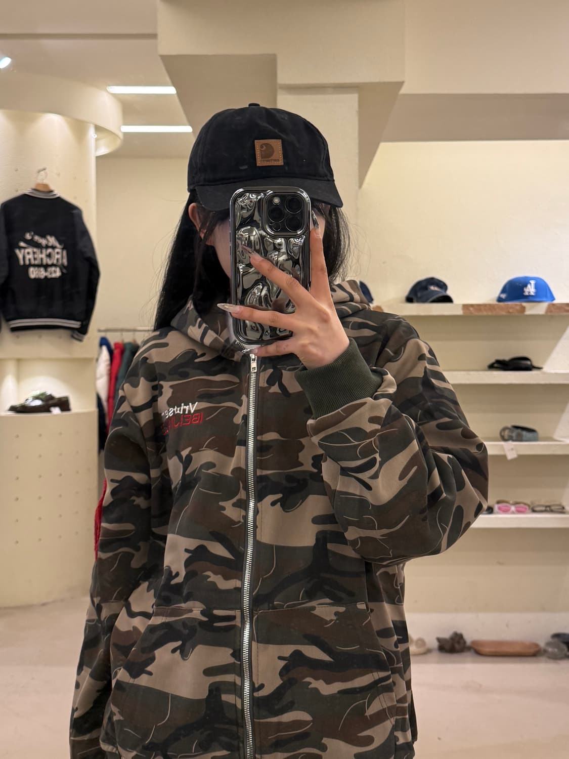 칼하트 가죽패치 볼캡 U1015 상품이미지1