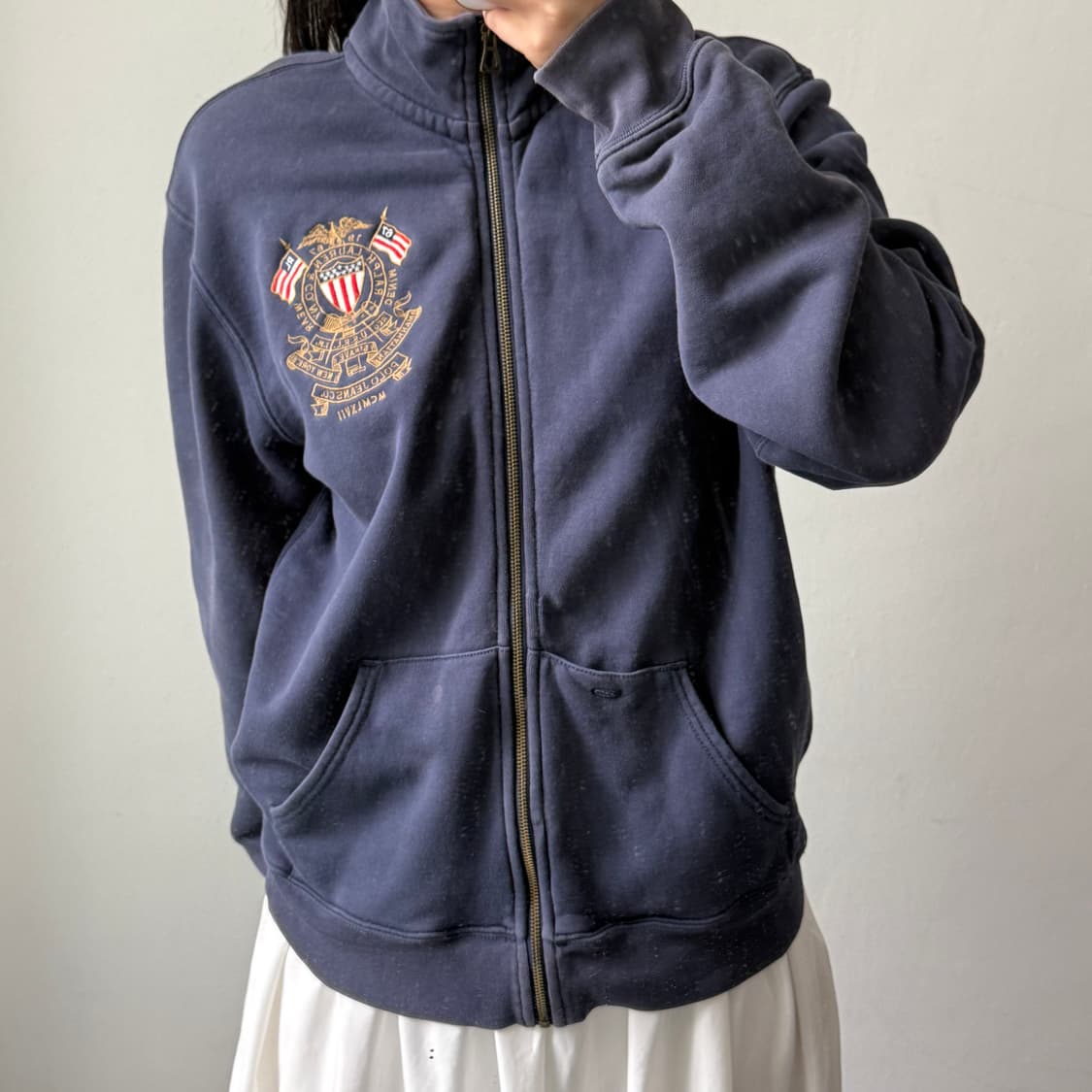 [L] 폴로진스 네이비 집업 상품이미지1