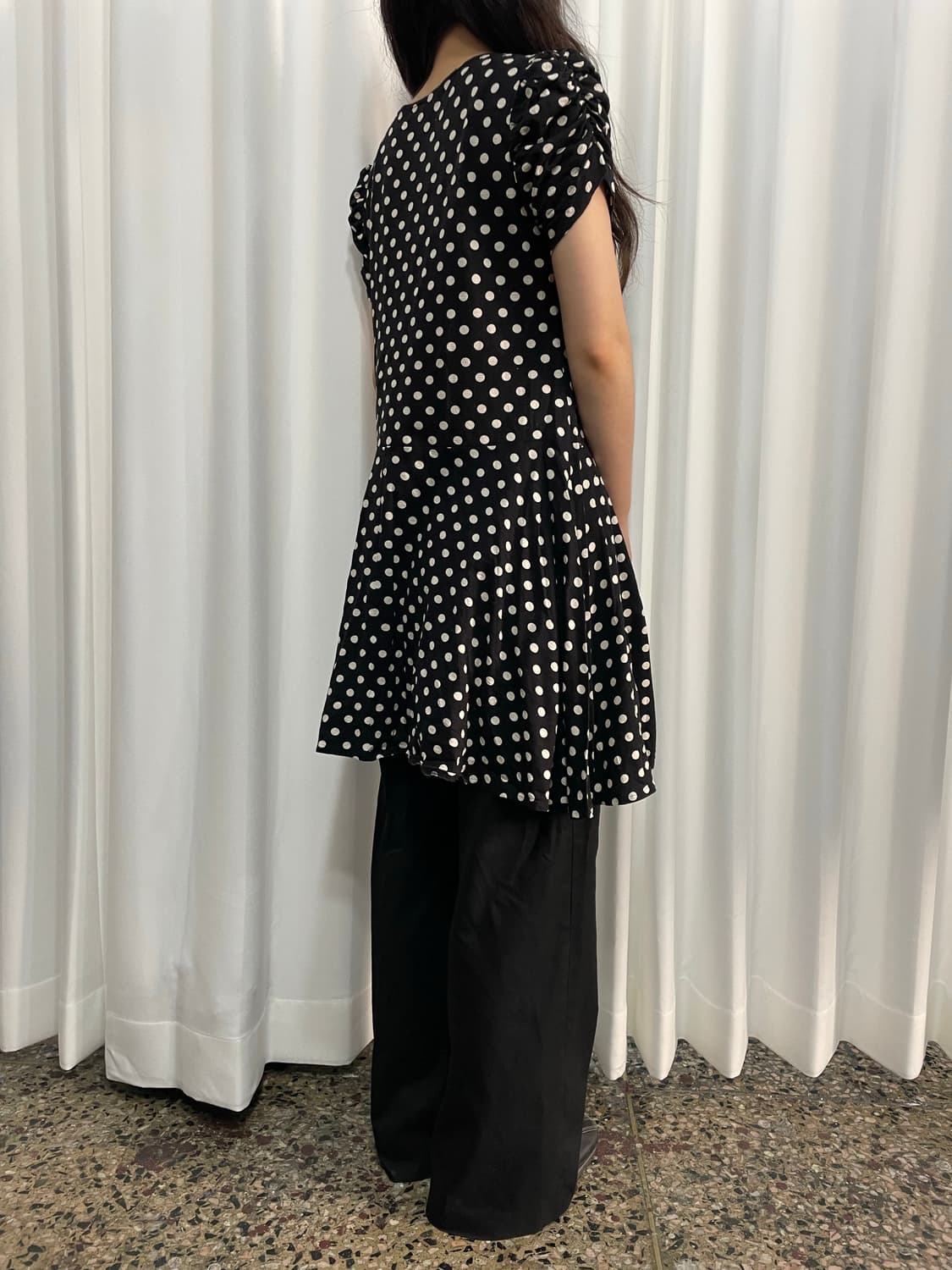 dot design dress 상품이미지5