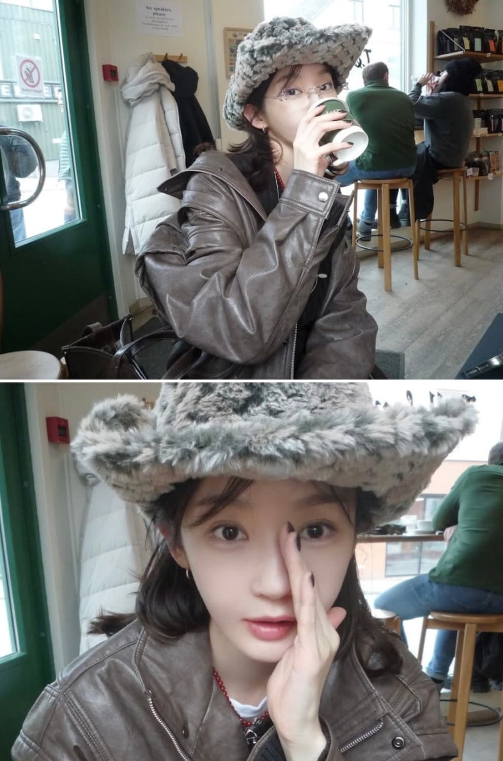 아비에무아 레더자켓 브라운 사이즈2(남여공용) 상품이미지4