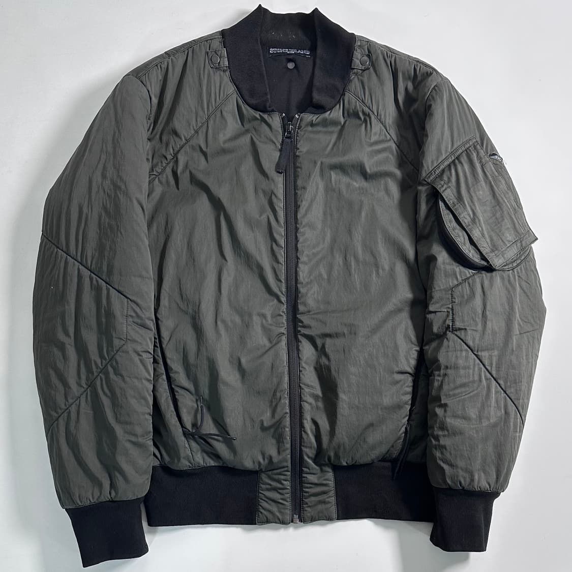 스톤아일랜드 쉐도우 프로젝드 카키 봄버 자켓  상품이미지1