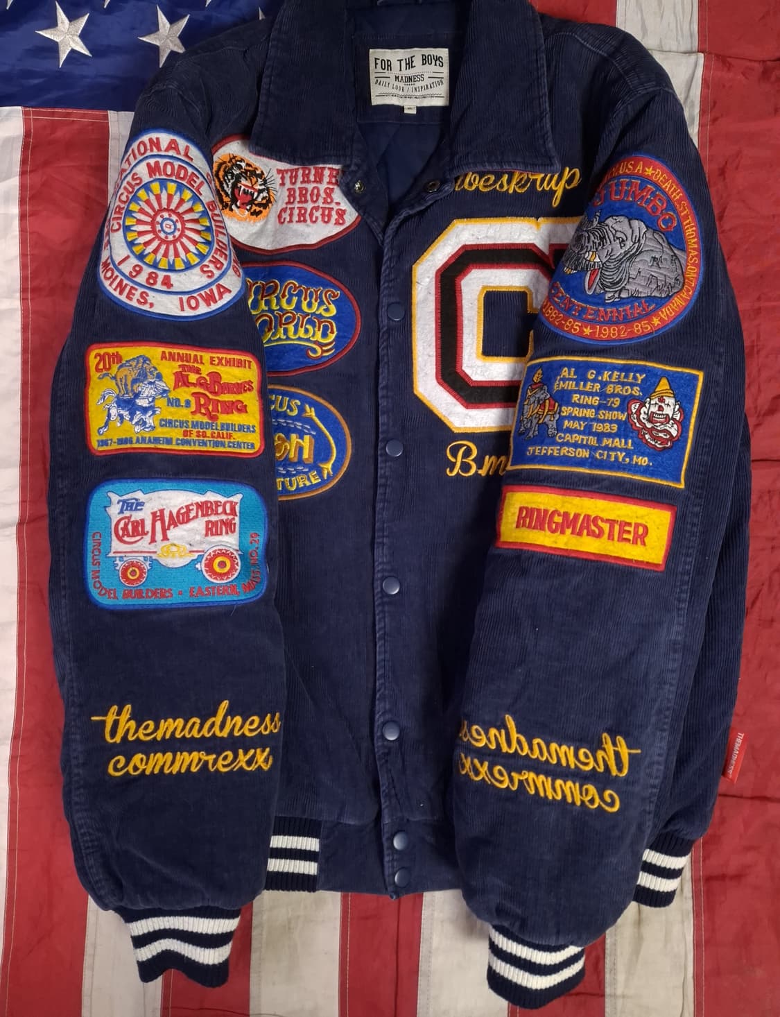 오리지날 더매드니스 코듀로이 와펜 바시티자켓 상품이미지5