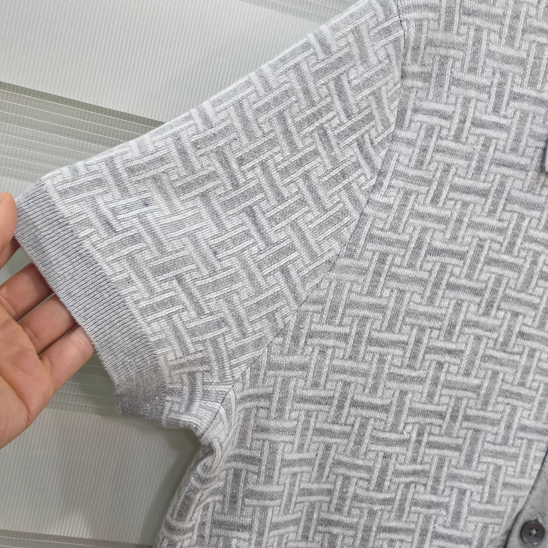 브룩스브라더스 트로피컬 바스켓 숏 슬리브 폴로가디건- M 상품이미지4