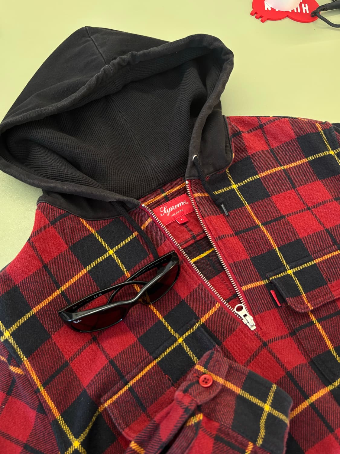 Supreme 슈프림 써멀 후디드 타탄체크 아노락 플란넬 상품이미지1