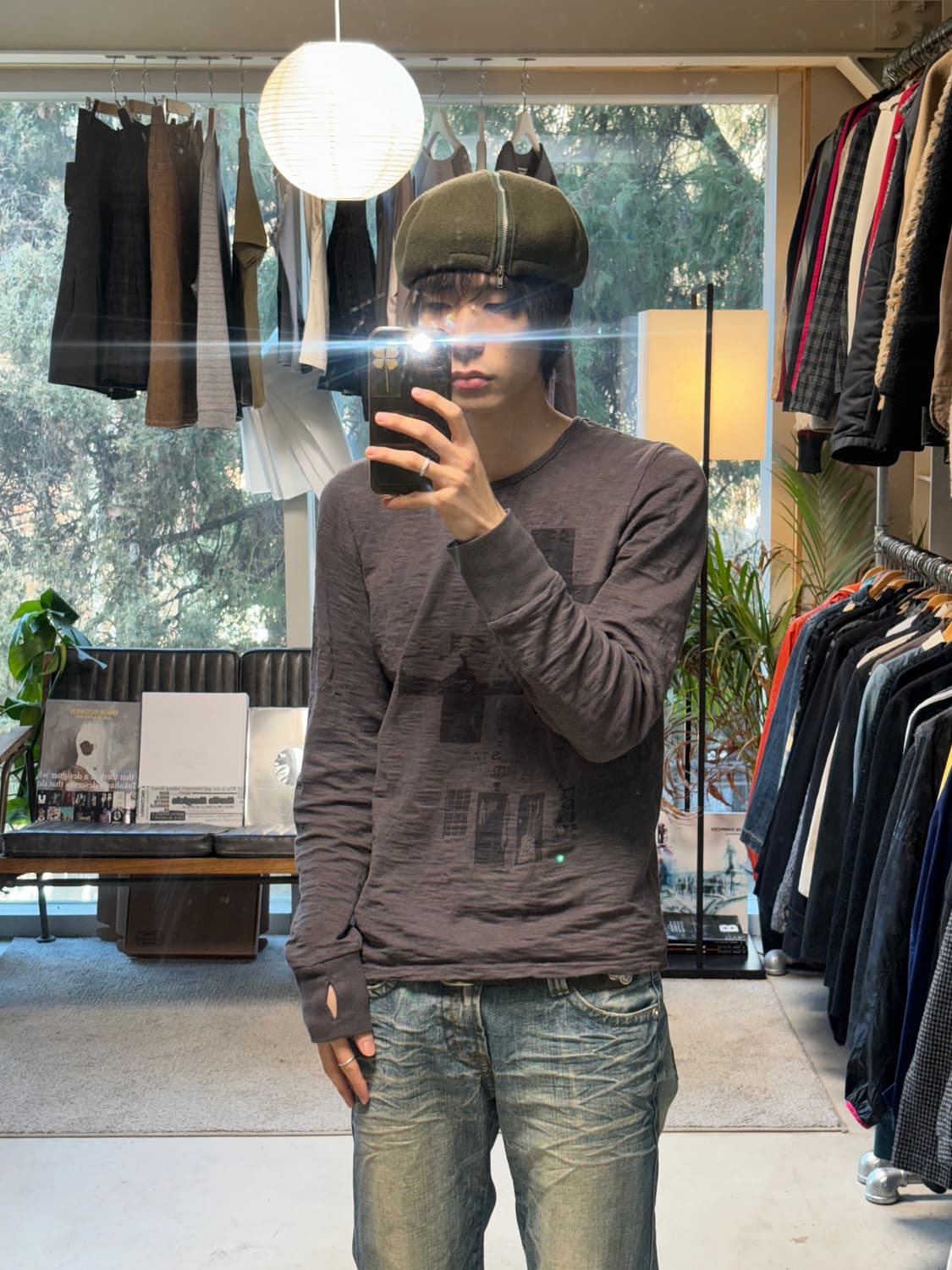 Ba-tsu 지퍼 베레모 상품이미지4