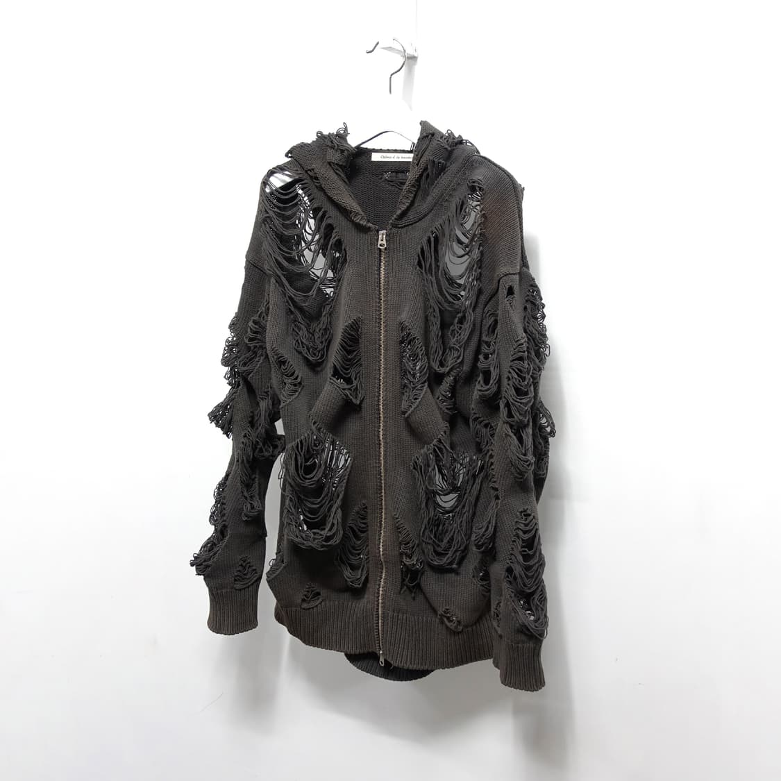 칠드런오브더디스코댄스 디스트레스드 후디 파카 집업 상품이미지3