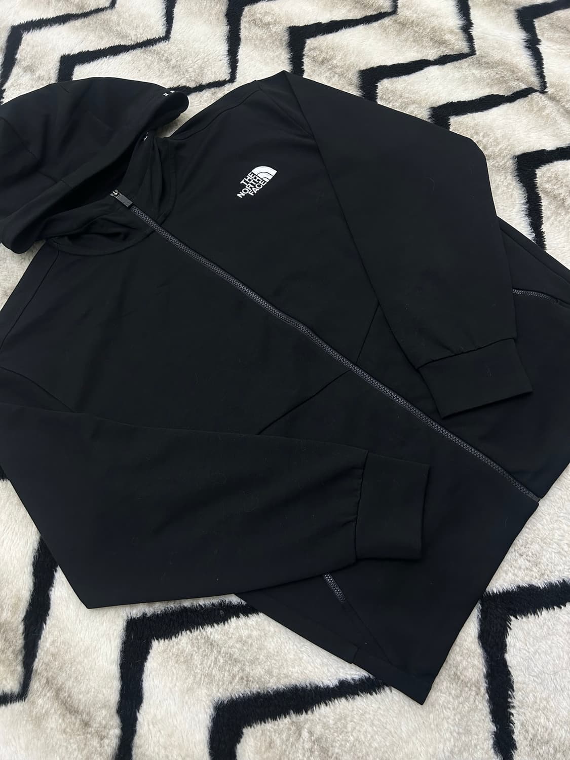 [XL]노스페이스 화이트라벨 테크런 후드집업/블랙 상품이미지2