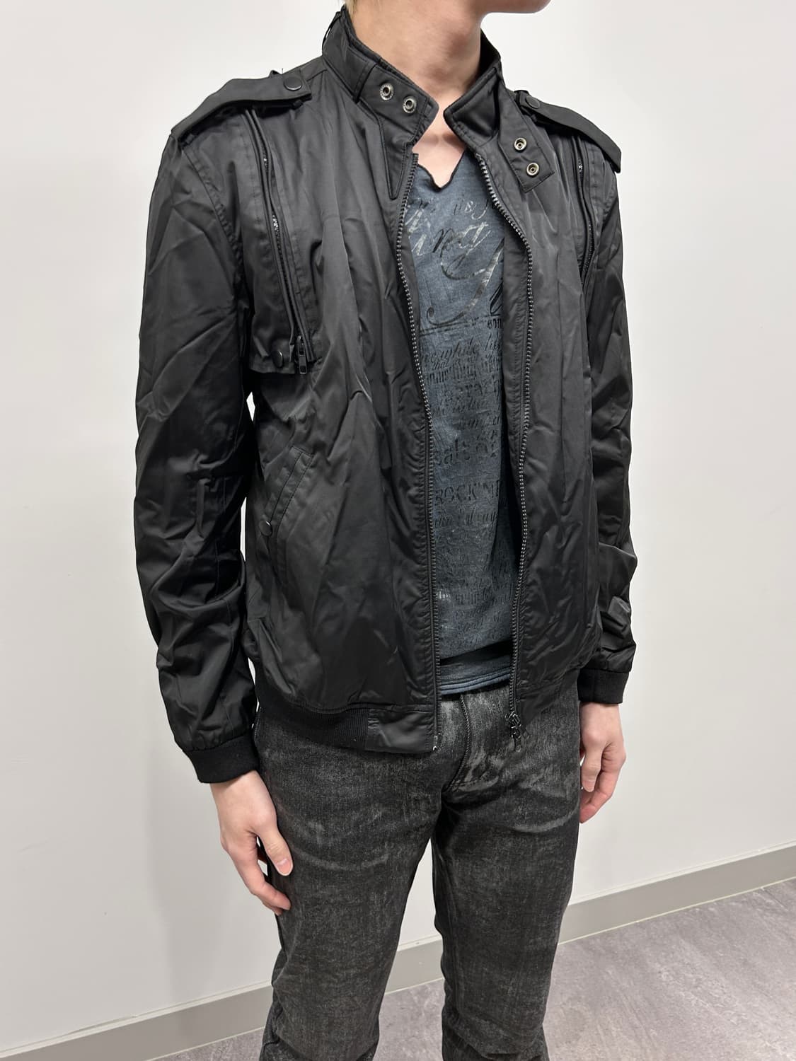 나일론 테크니컬 봄버 자켓 상품이미지2