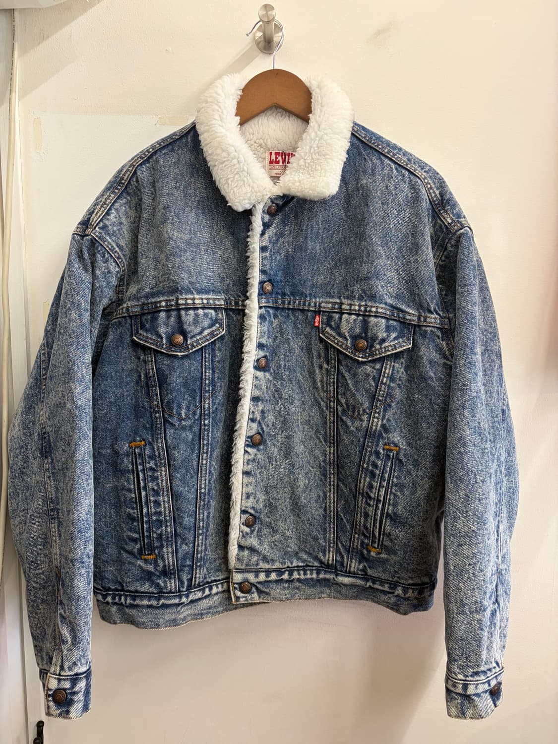 N177. 80s 리바이스 털 데님자켓 상품이미지1